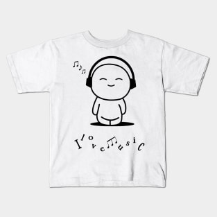 I Love Music Kids T-Shirt